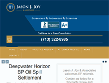 Tablet Screenshot of jasonjoylaw.com
